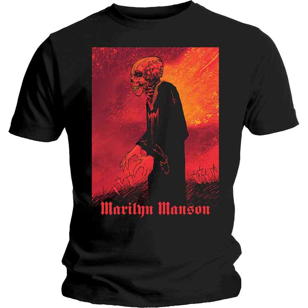 Marilyn Manson - Mad Monk Heren Tshirt - Zwart